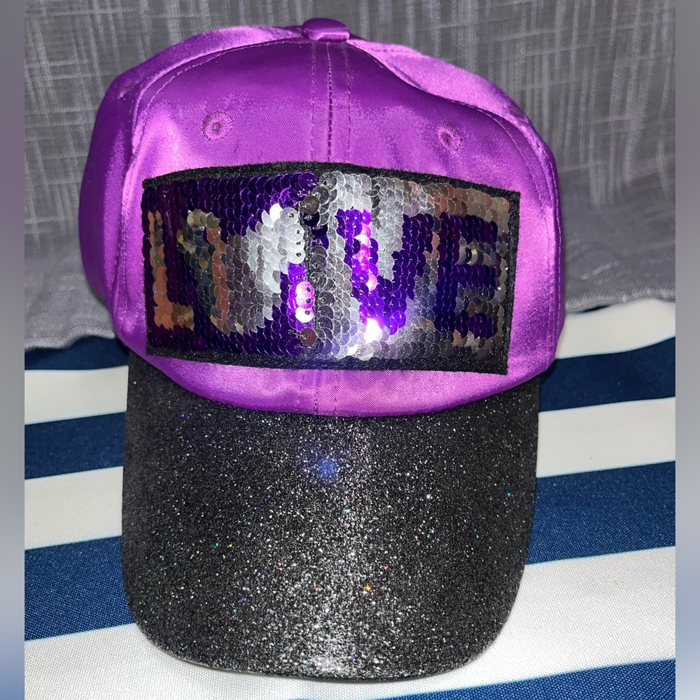 Disney Parks Sequin Love Purple Satin